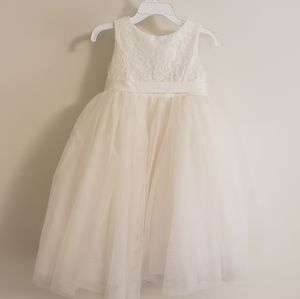 David's Bridal Flower Girl Dress 2T